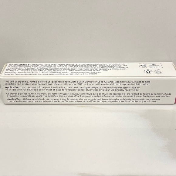 NEW Pur Silky Pout Creamy Lip Chubby Lip Pencil (Raspberry Spritz) - Picture 3 of 5
